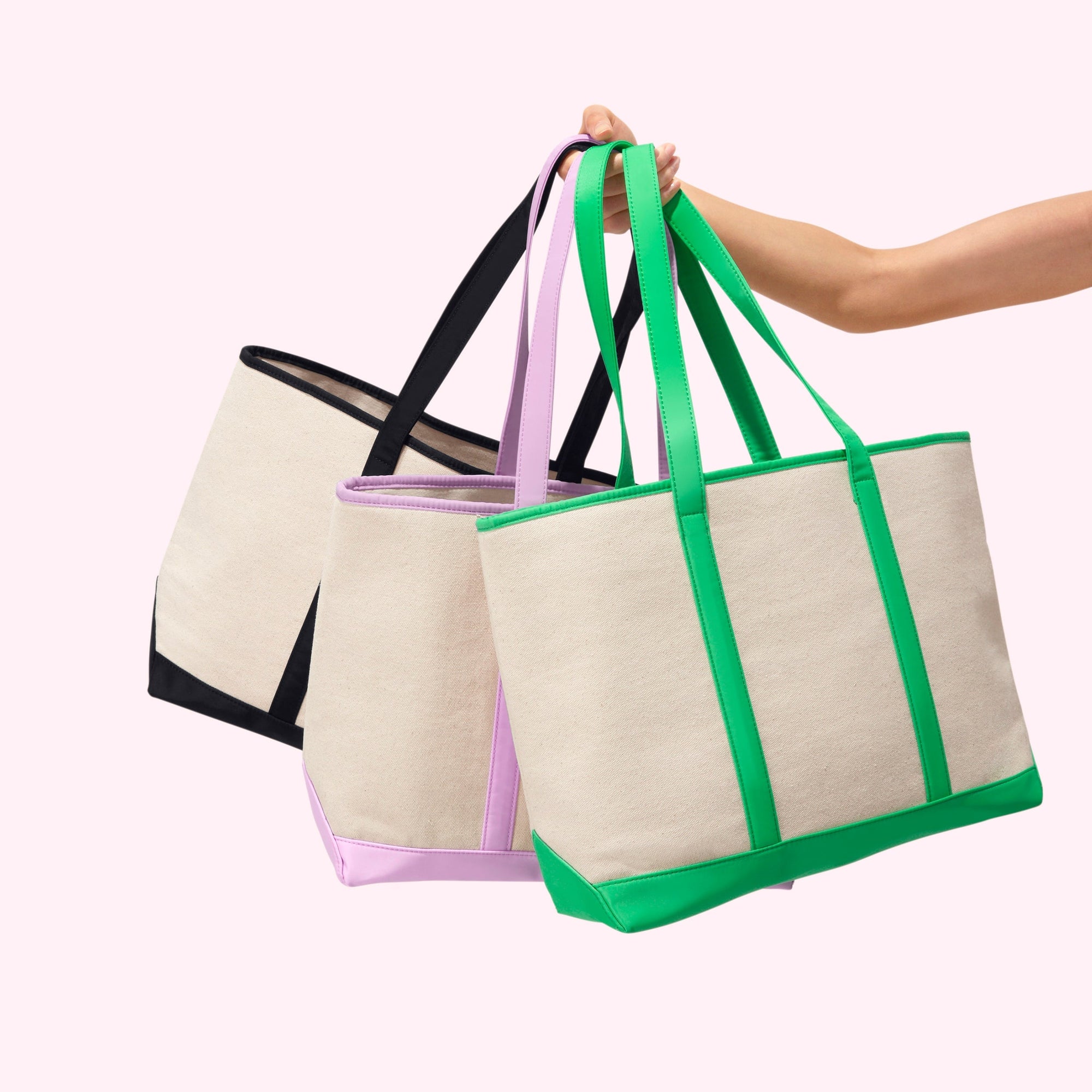 Canvas & Nylon Tote | Noir