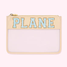 Plane Clear Flat Pouch | Sand