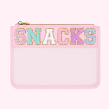 Snacks Clear Flat Pouch | Flamingo