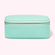 Textured Open Top Mirror Pouch | Cotton Candy