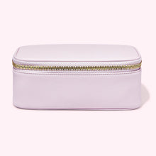 Textured Open Top Mirror Pouch | Lilac
