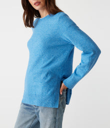 Imogen Crew Neck Sweater | Sky