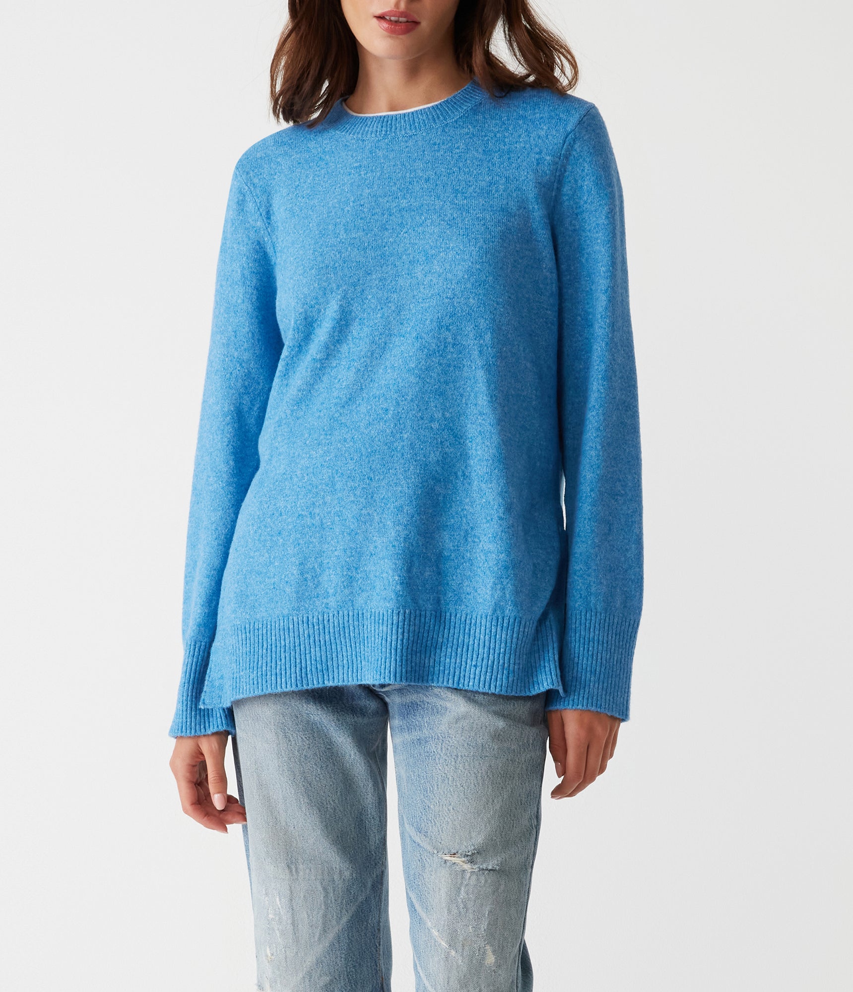 Imogen Crew Neck Sweater | Sky