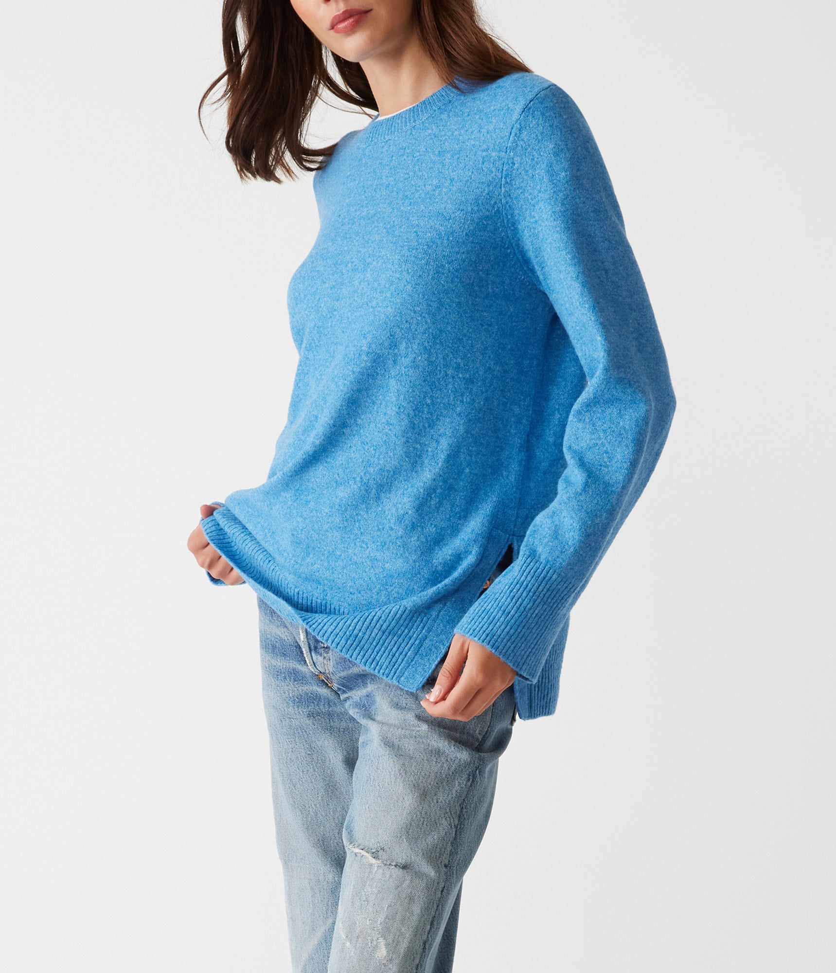 Imogen Crew Neck Sweater | Sky