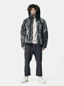 Man Fowler Down Parka - Olive Rock Tie - front