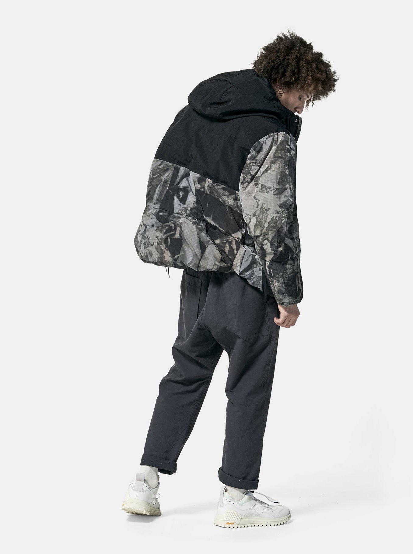 Man Fowler Down Parka - Olive Rock Tie