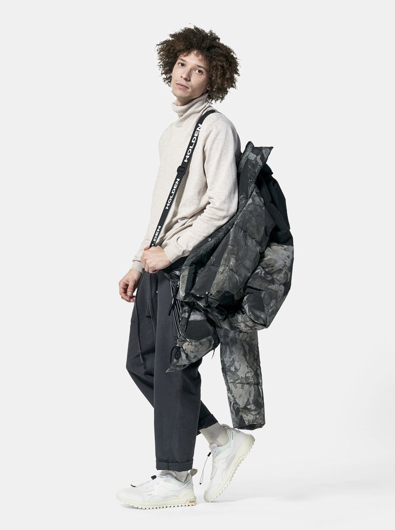 Man Fowler Down Parka - Olive Rock Tie