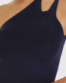Women | Symphony Double Strap Knit Crop | Navy