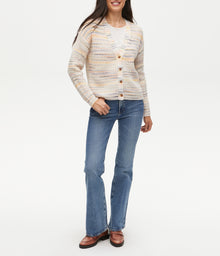 Farah Spacedye Cardigan | Natural Combo