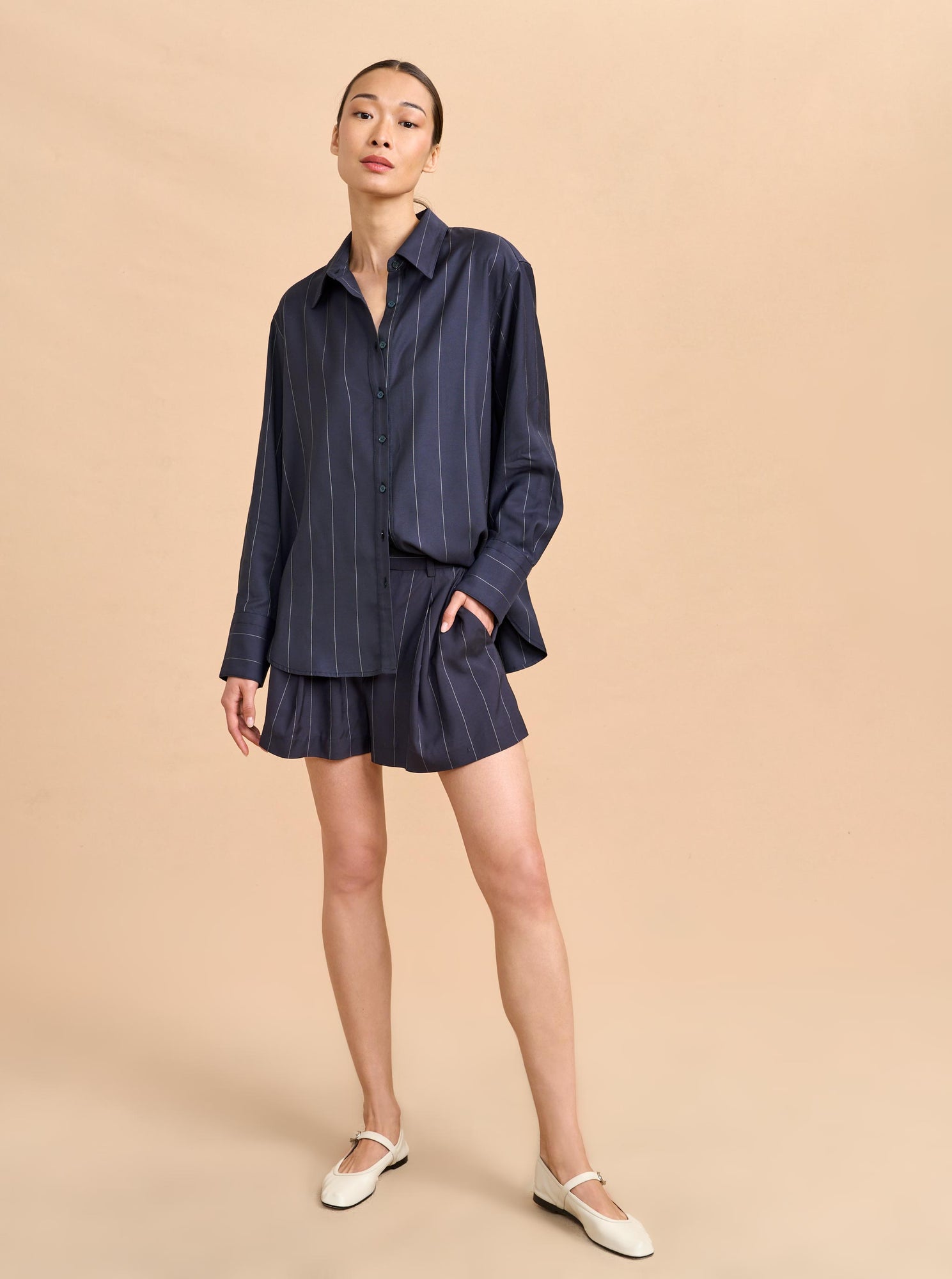 Selby Short | Navy x Ivory