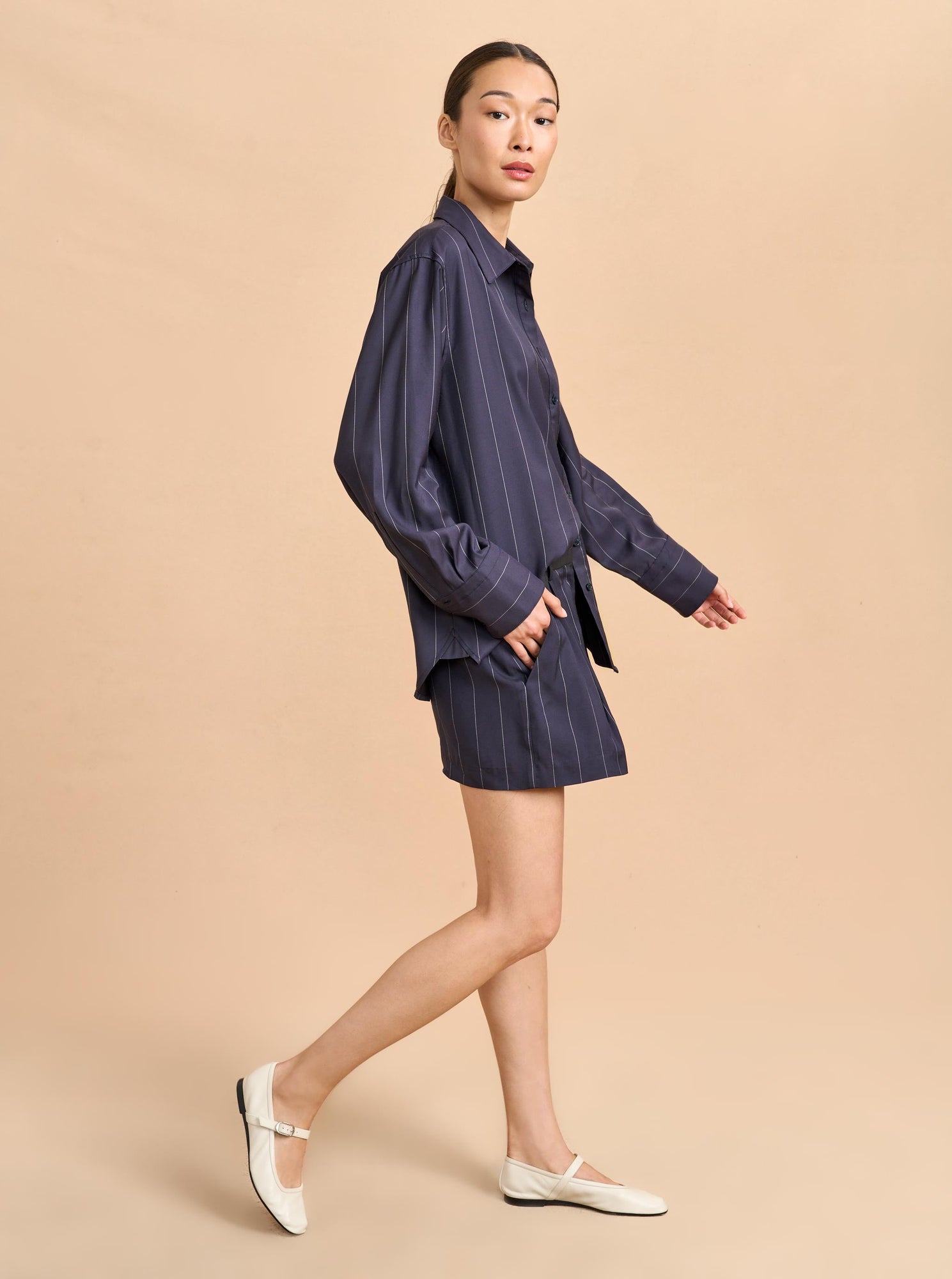 Selby Short | Navy x Ivory