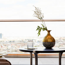Sereno End Table | Silver-Plated | St. Laurent Marble