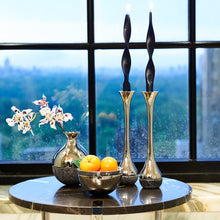 Sereno End Table | Silver-Plated | St. Laurent Marble