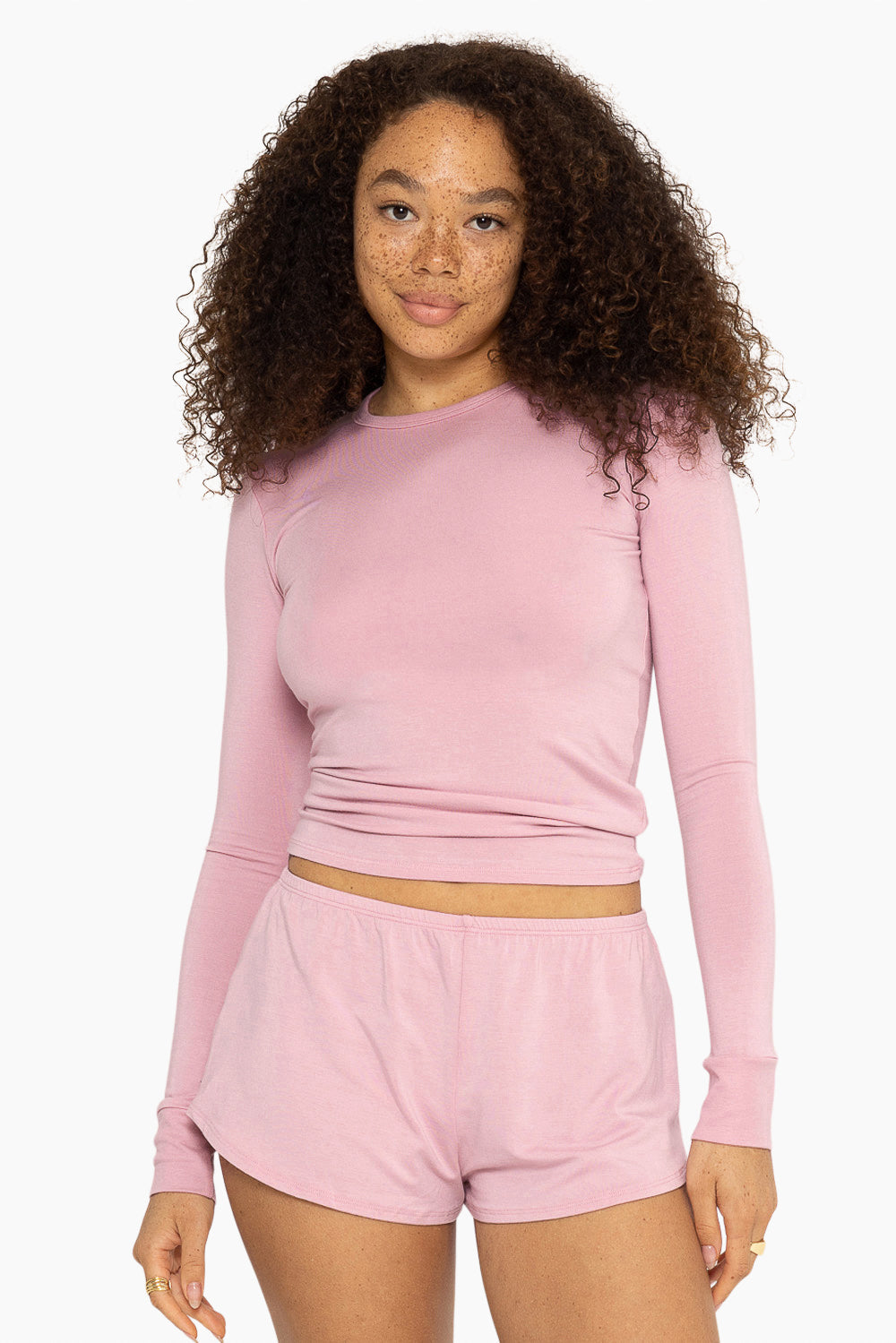 Sleep Jersey Fitted Long Sleeve | Peony