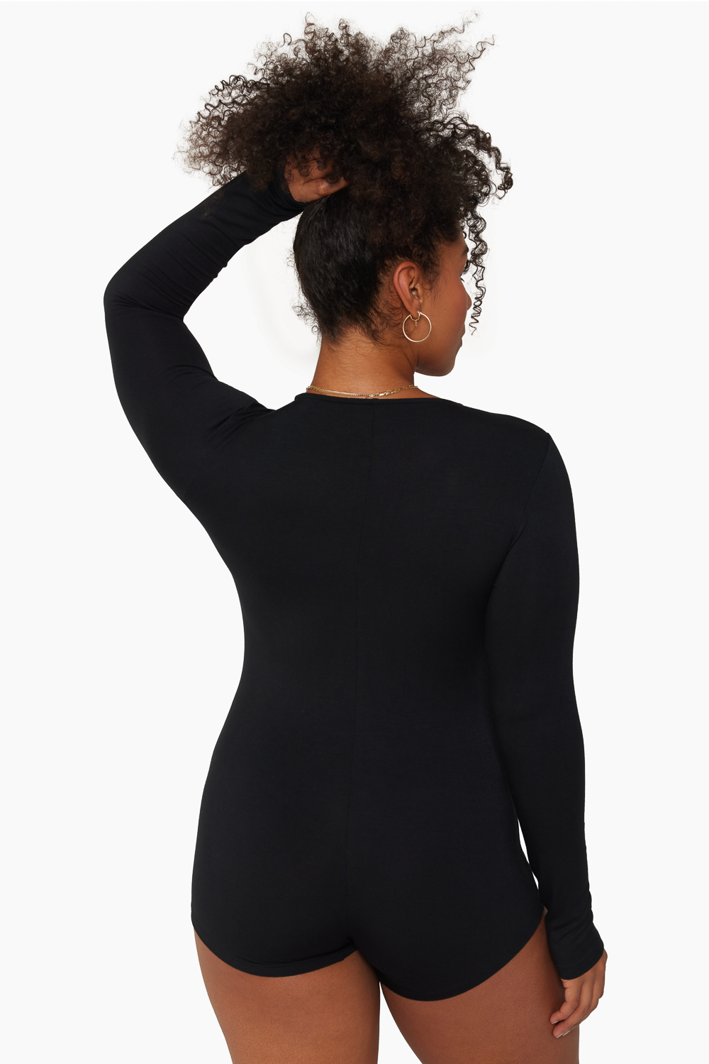 Sleep Jersey Long Sleeve Sleep Romper | Onyx
