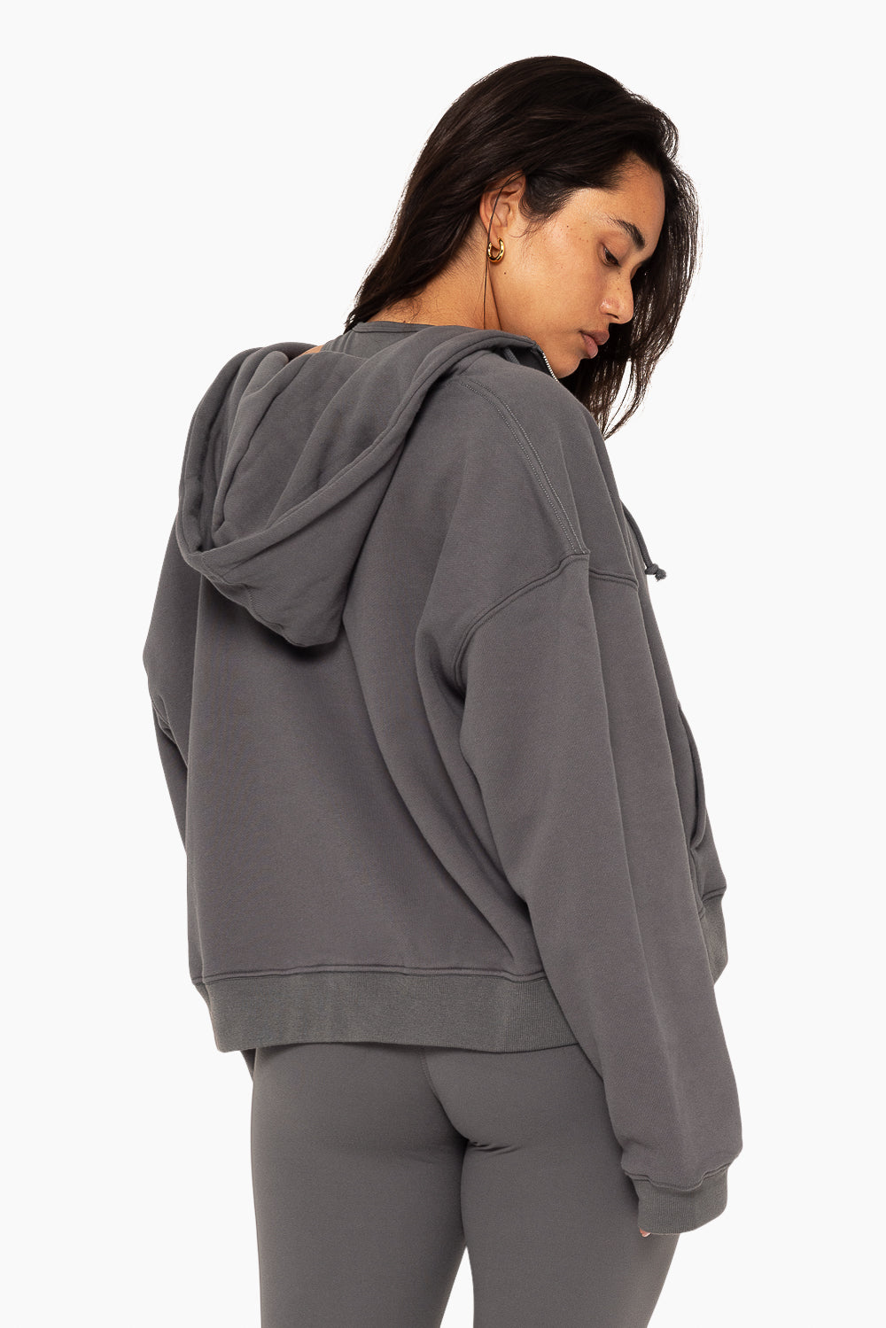 Heavyweight Sweats Zip Hoodie | Graphite