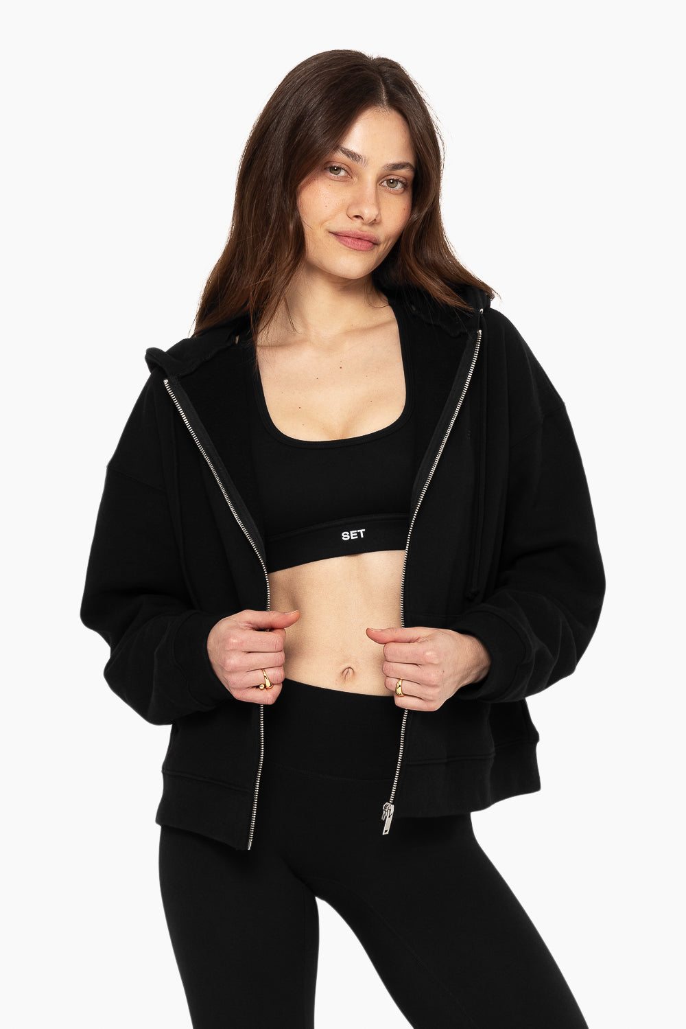 Heavyweight Sweats Zip Hoodie | Onyx