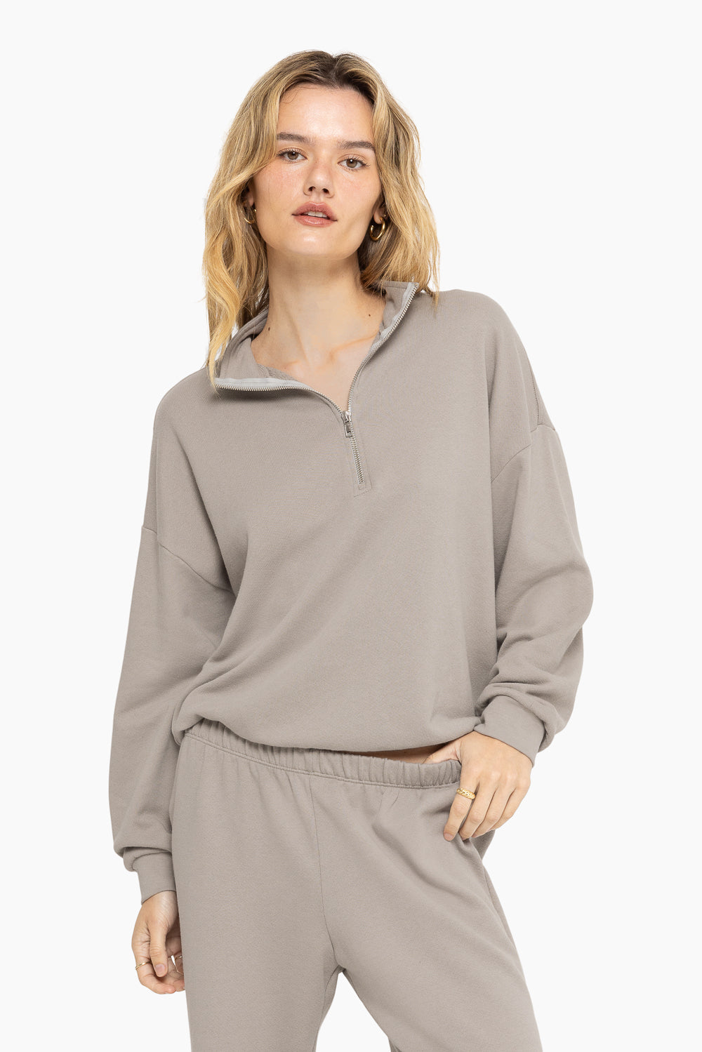 Lightweight Sweats Quarter Zip | Breeze