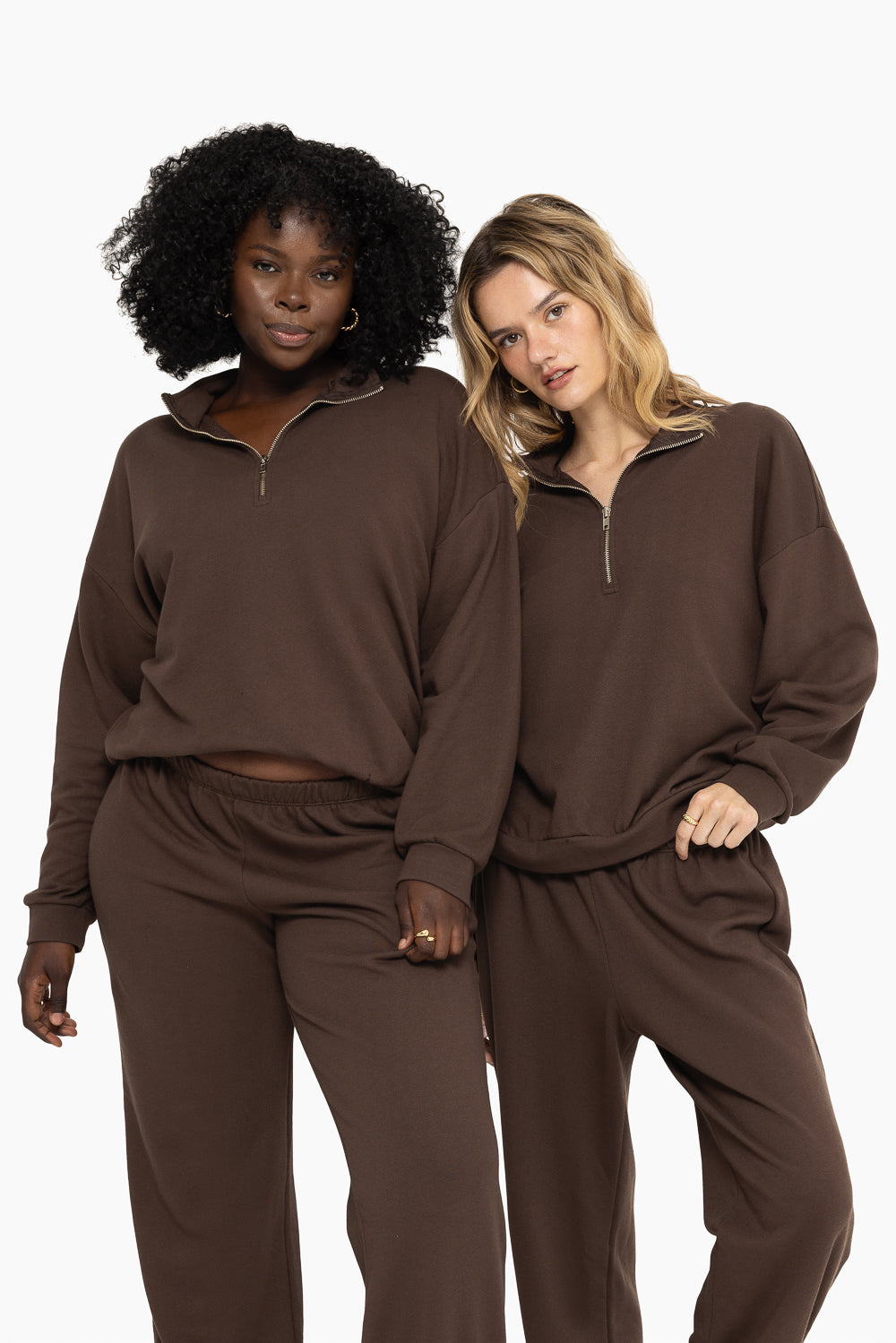 Lightweight Sweats Quarter Zip | Clove
