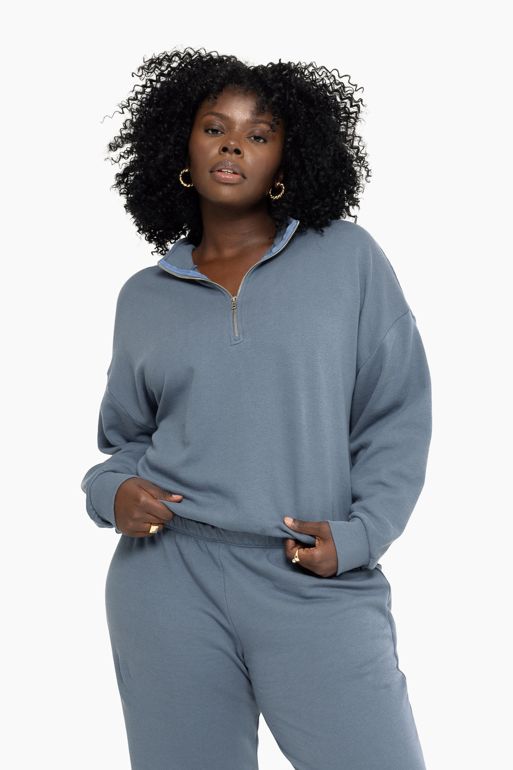 Lightweight Sweats Quarter Zip | Mineral