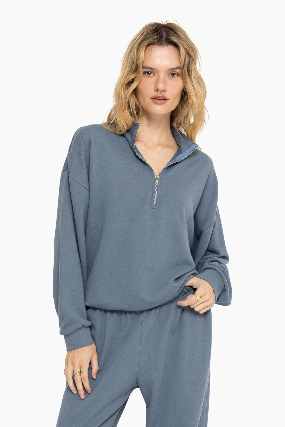 Lightweight Sweats Quarter Zip | Mineral