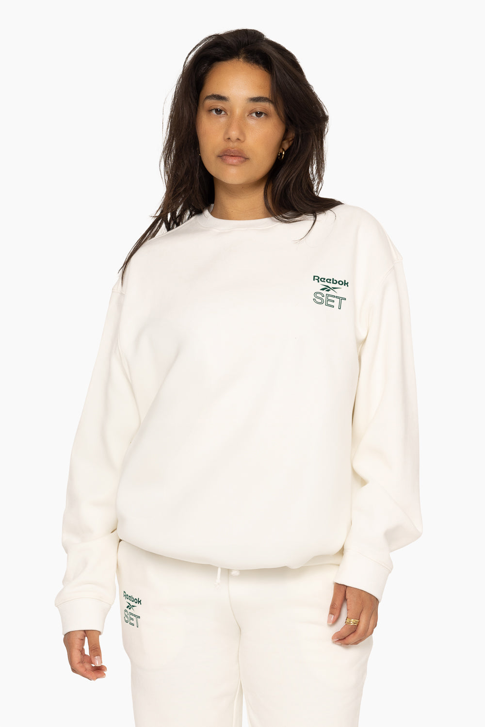 Heavyweight Sweats Reebok X Set Crewneck | Blanc