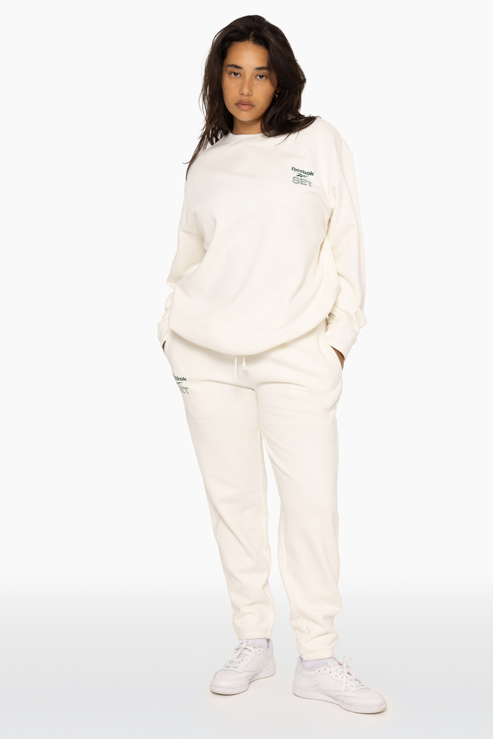 Heavyweight Sweats Reebok X Set Drawstring Sweatpants | Blanc