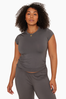 Sleep Jersey Girlfriend Tee | Graphite