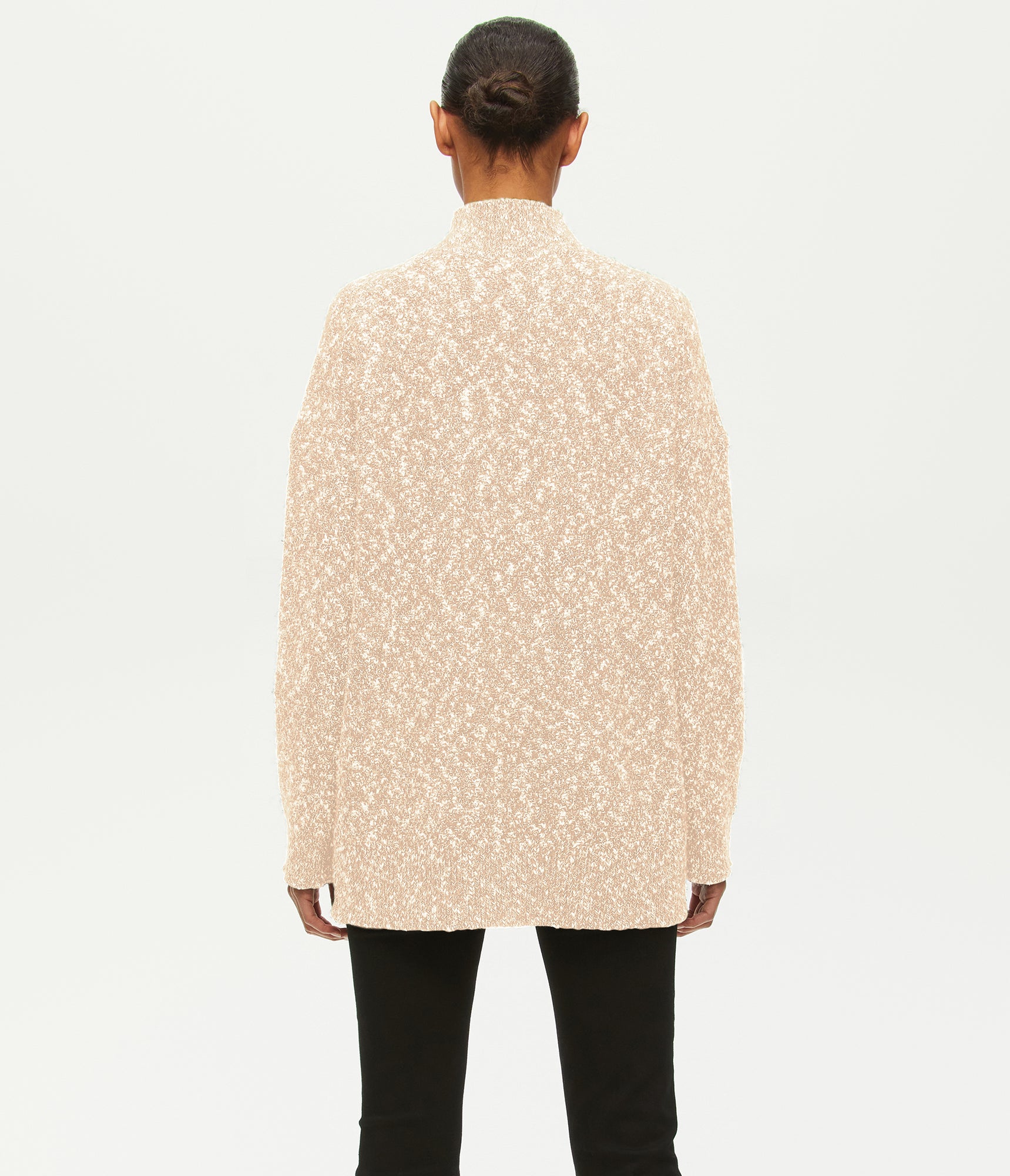 Nova V-Neck Tunic Sweater | Rose