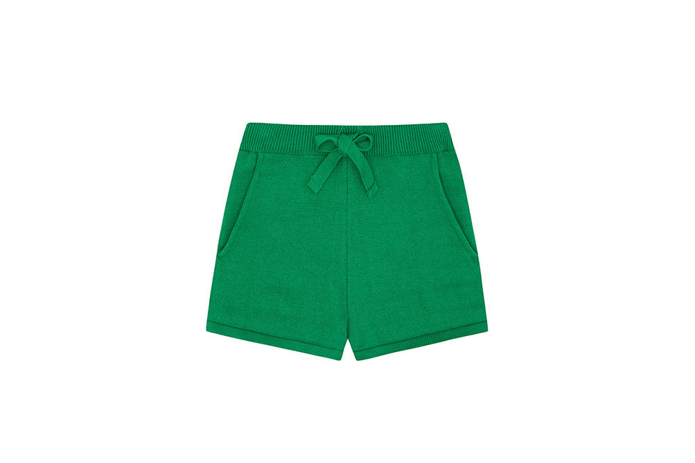 Unisex | Organic Knit Shorts | Beech Tree Green