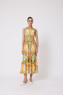 Rose Garden Cotton Smocked Dress | Marigold Multi