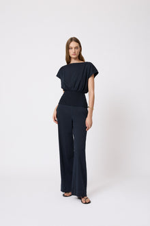 Linen Pant | Navy