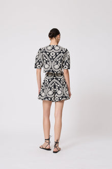 Floral Jacquard Jacket | Black Multi