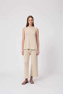 Pointelle Knit Tunic | Sand