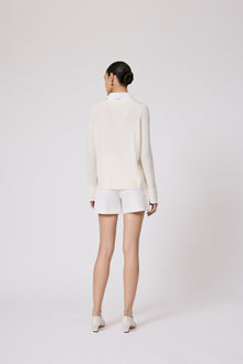 Poplin Combo Knit | Bone