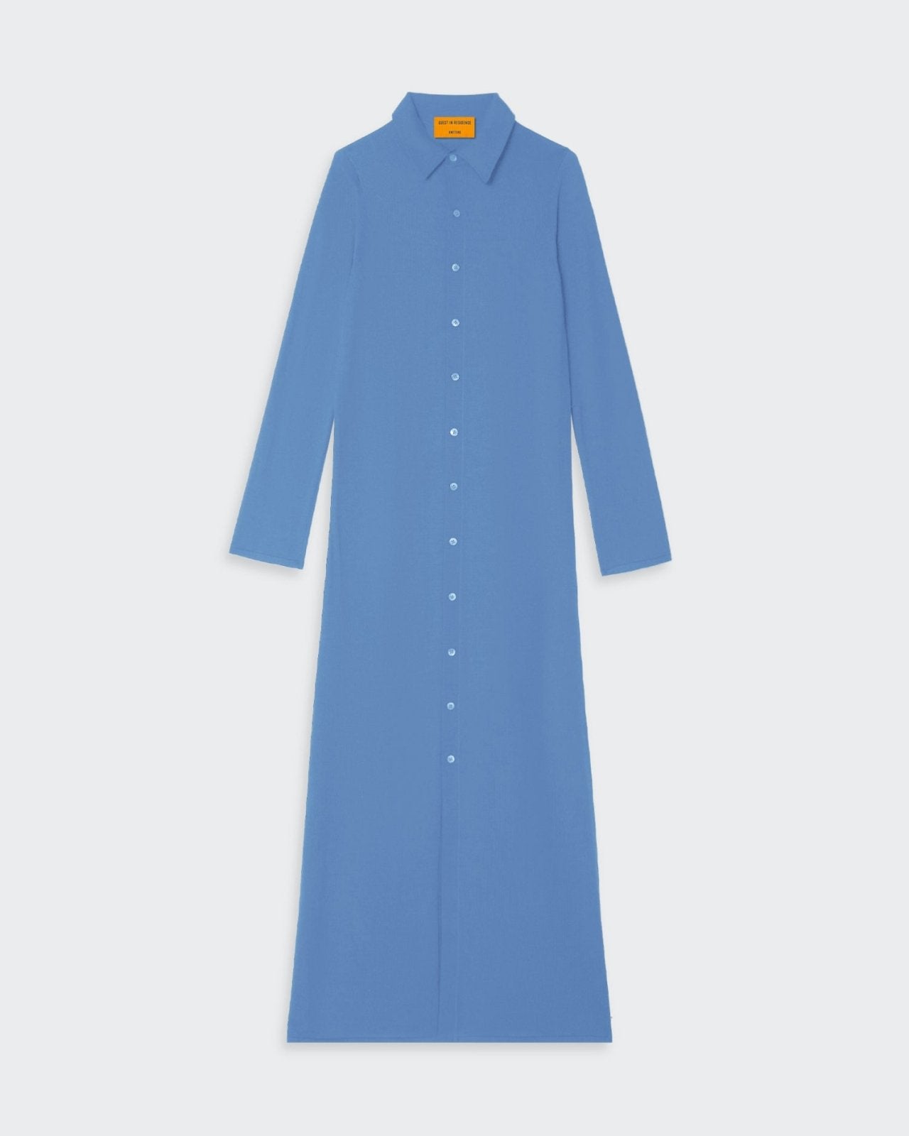 Womens | Showtime Shirt Dress In Silk/Linen | French Blue
