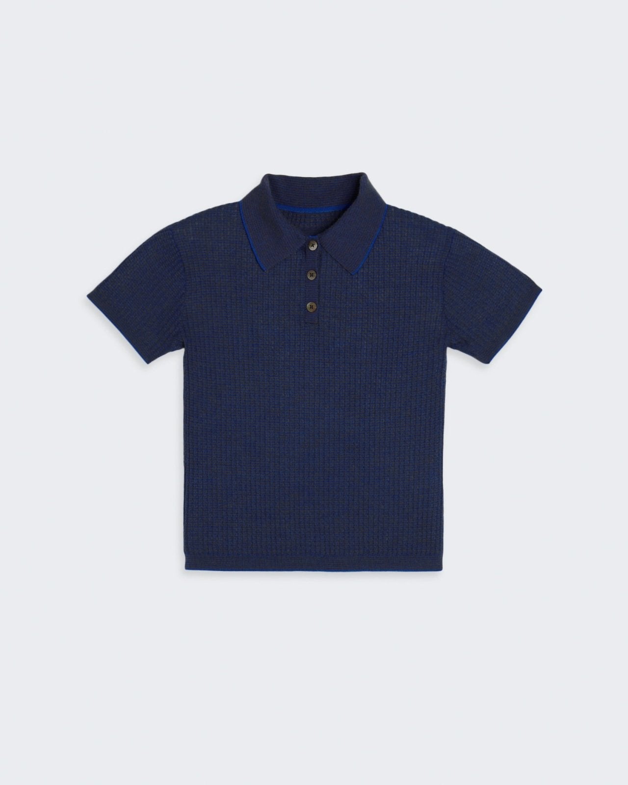 Womens | Shrunken Polo | Cobalt/Chestnut