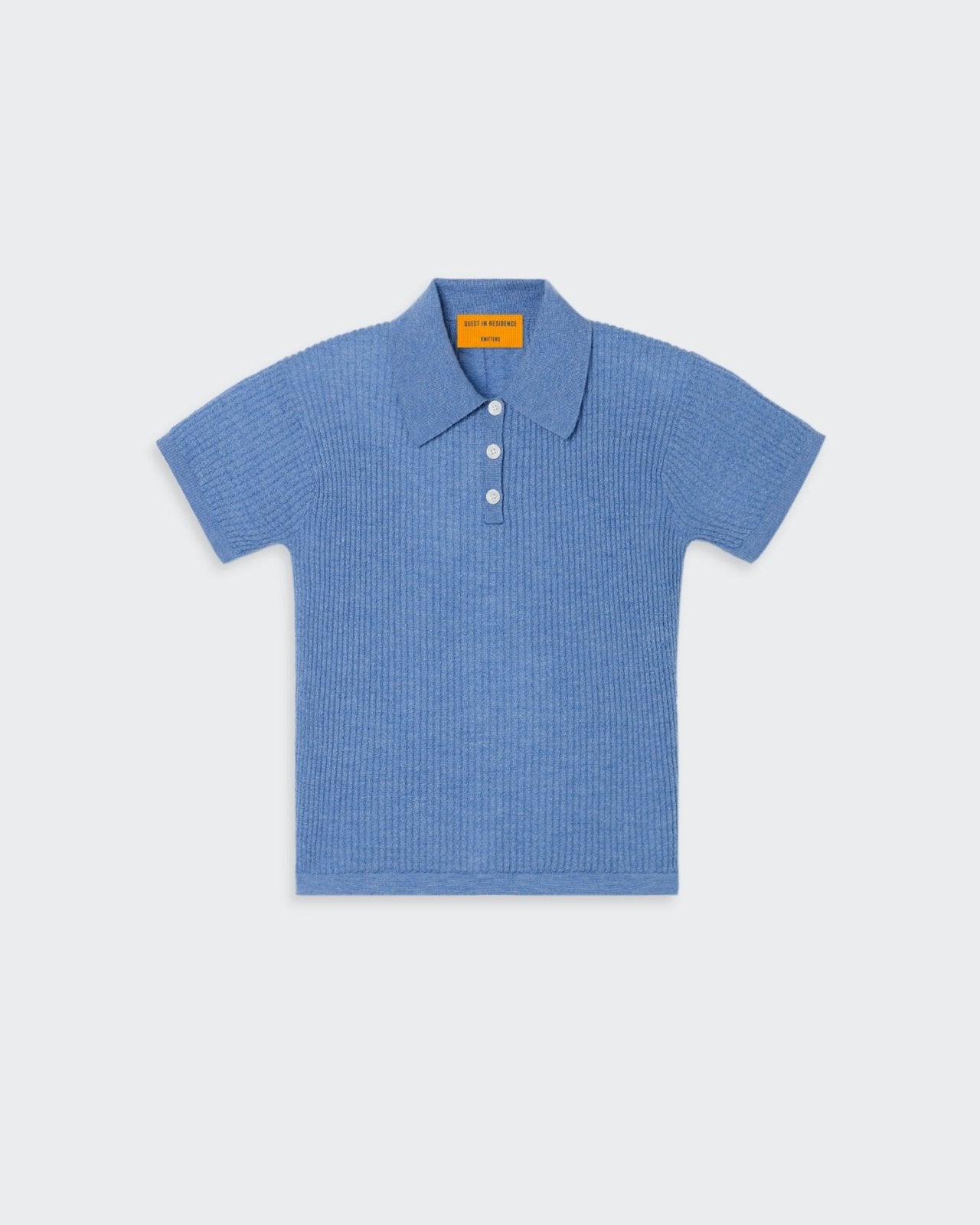 Womens | Shrunken Polo in Cashmere | French Blue