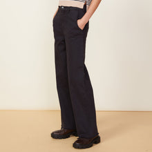 Wide Leg Seamed Pants | Women | Almost Black