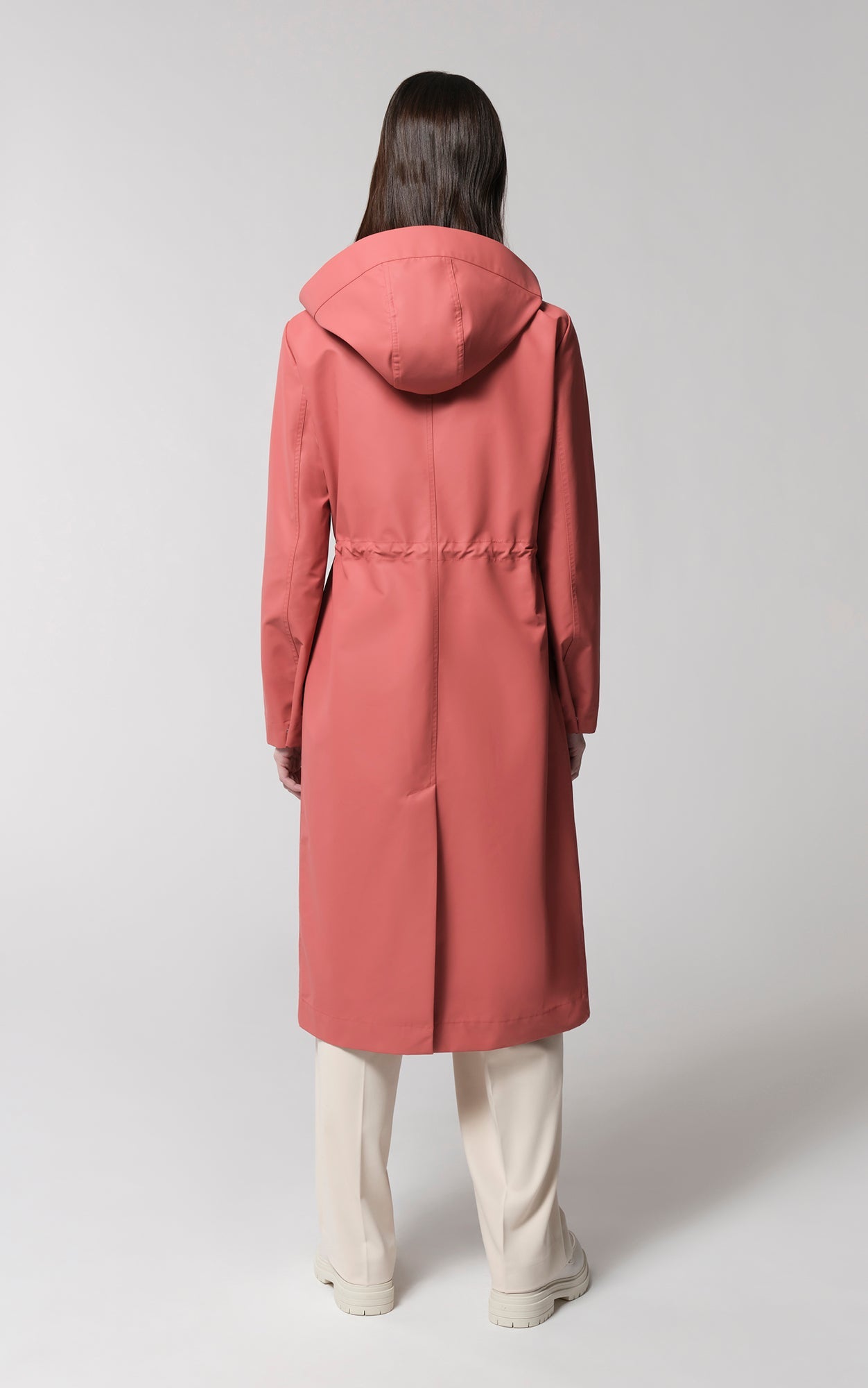 Simone Semi-Fitted Raincoat With Detachable Hood | Rosewood