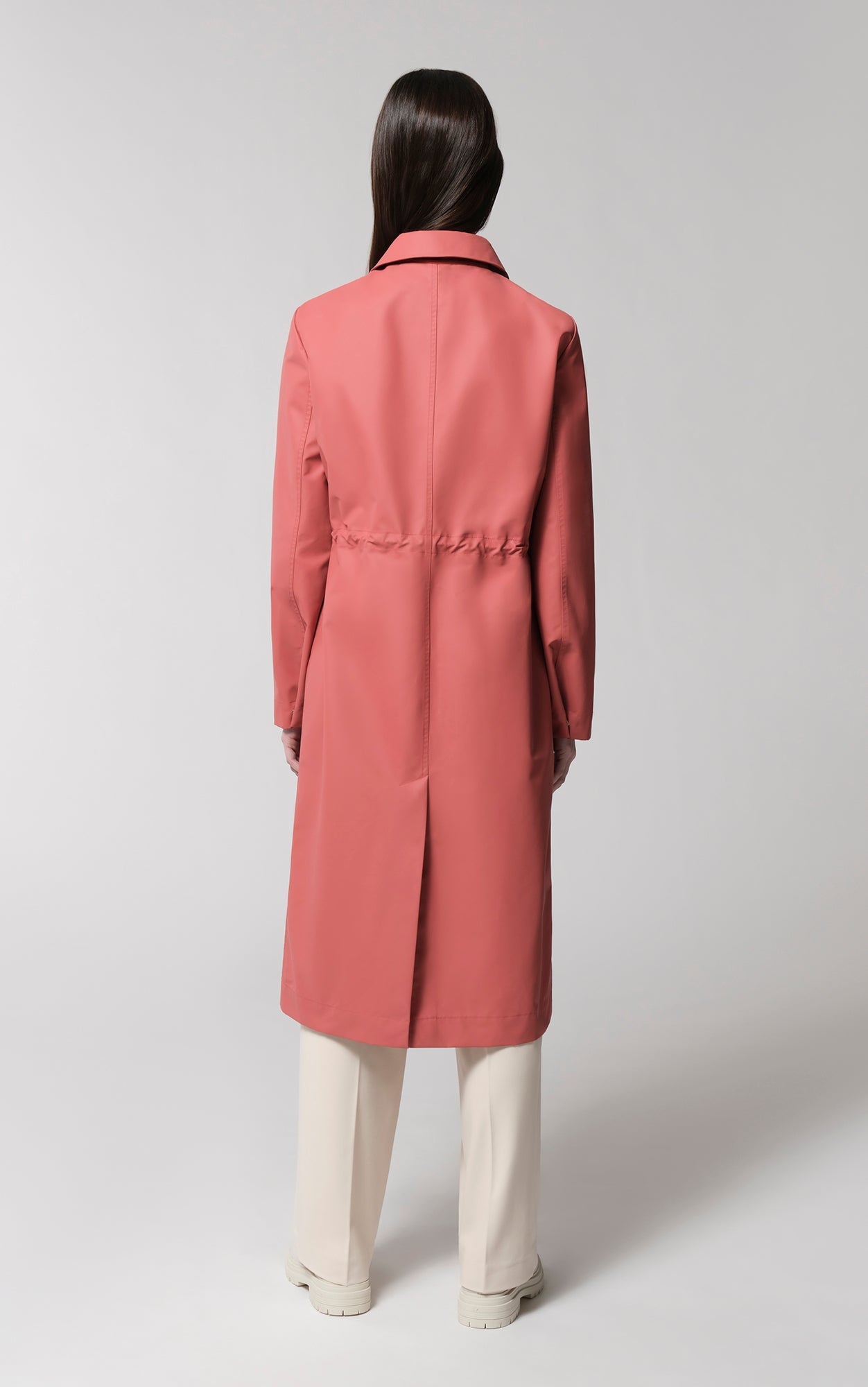 Simone Semi-Fitted Raincoat With Detachable Hood | Rosewood