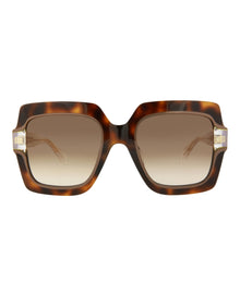 Just Cavalli Square Acetate Sunglasses | Havana