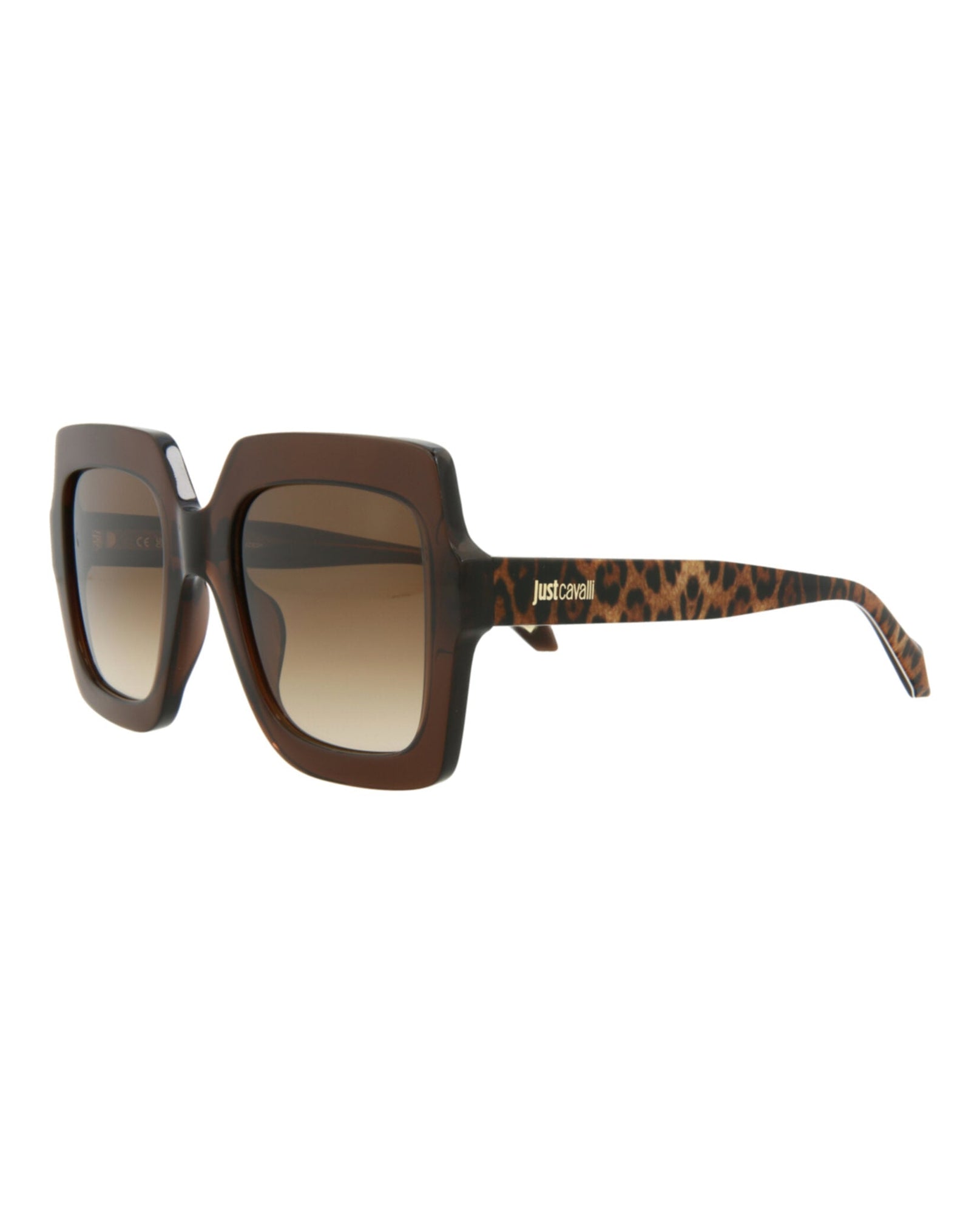 Just Cavalli Square Acetate Sunglasses | Brown