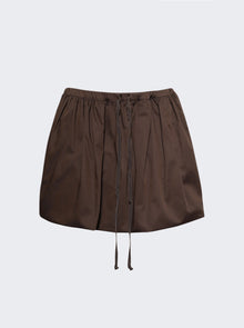 Women | Patou | Volume Mini Skirt Java Brown