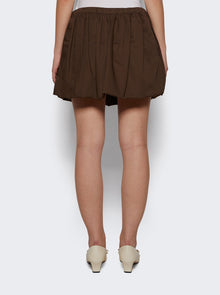 Women | Patou | Volume Mini Skirt Java Brown
