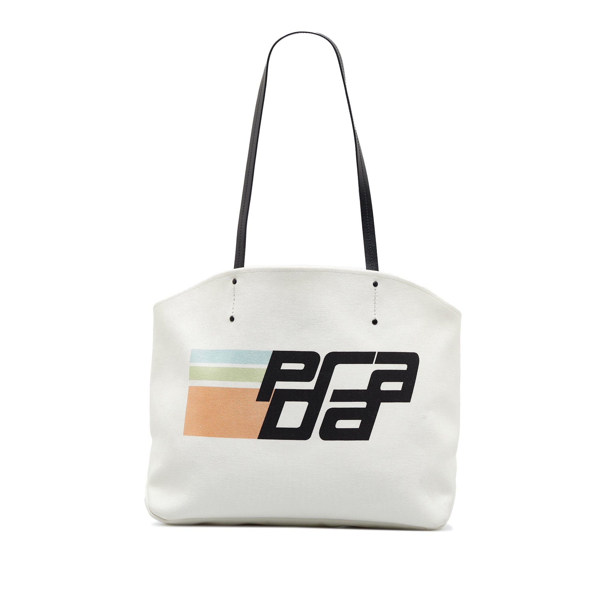 Prada Pre-Owned Canapa Racing Logo Shopping Tote | Women | White