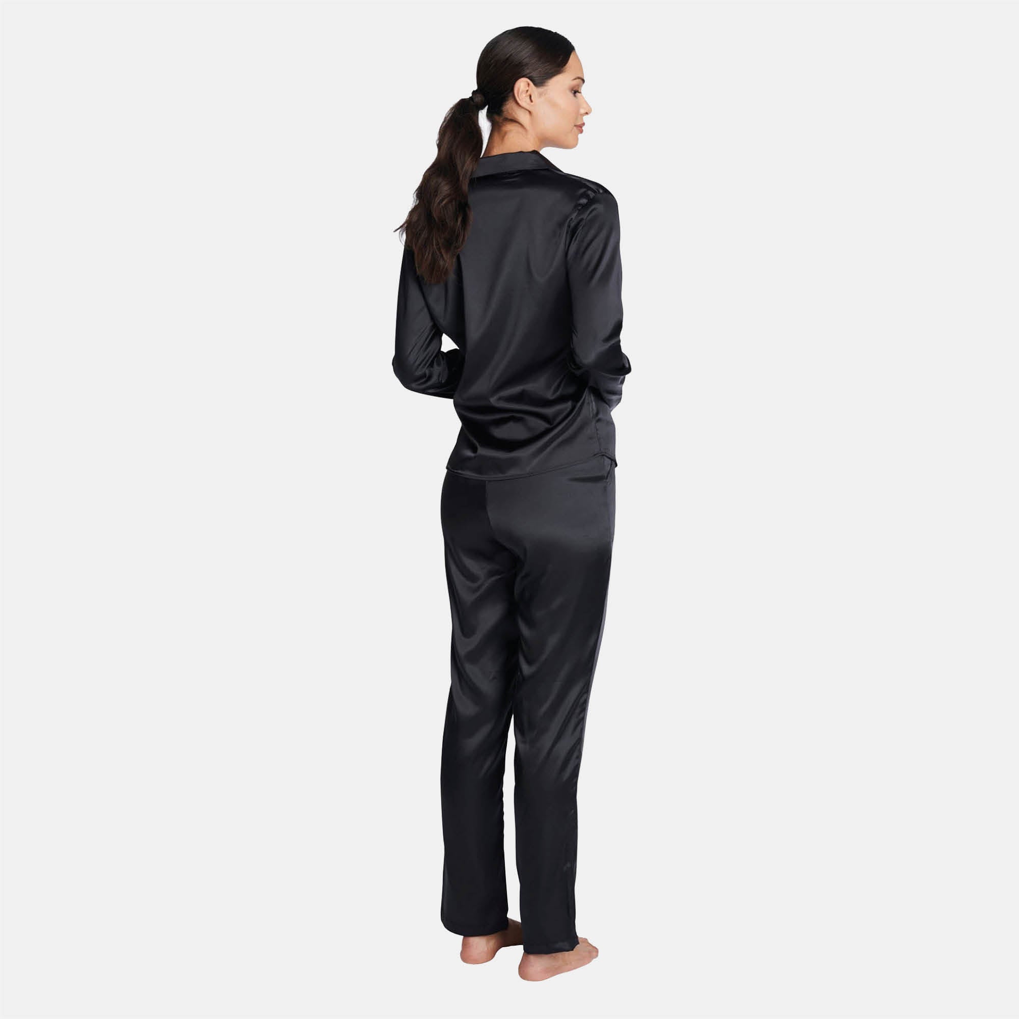 OW Collection SKYE PJ Set Set 002 - Black Caviar