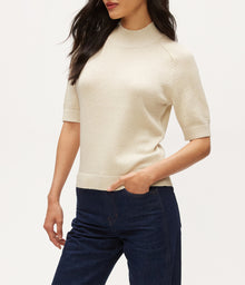 Sabel Metallic Sweater | Champagne