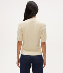 Sabel Metallic Sweater | Champagne