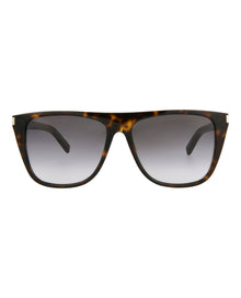 Saint Laurent Square Acetate Sunglasses | Havana